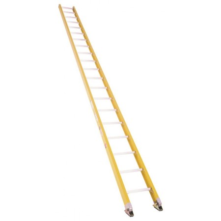 BAUER LADDER Straight Ladder, Fiberglass, 300 lb Load Capacity 33020